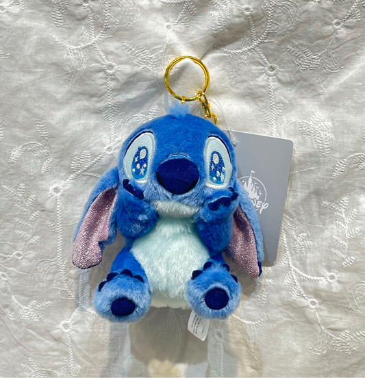 Tokyo Disneyland Starry-Eyed Stitch Plush Keychain