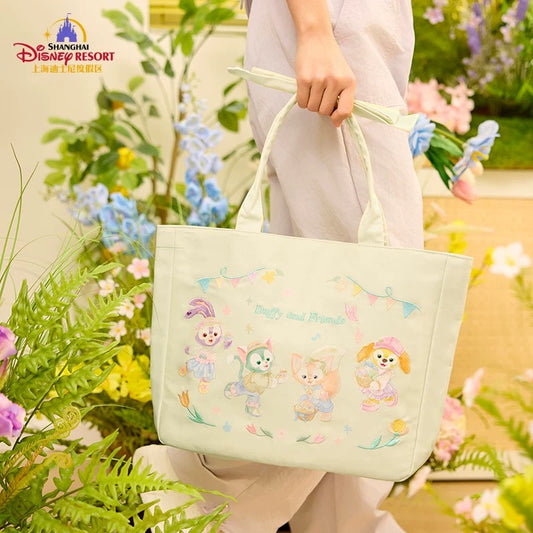 2025 Shanghai Disneyland Duffy and Friends Spring Series Tote Bag