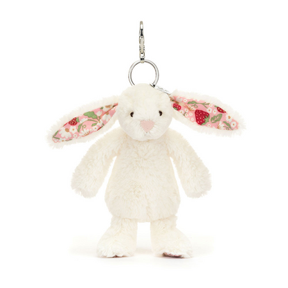 Jellycat Bag Charm Blossom Cream Bunny 'Berry' 18cm