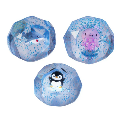 Smoosho's Super Squeeze Diamond Sphere Glow in Dark Sea Animal