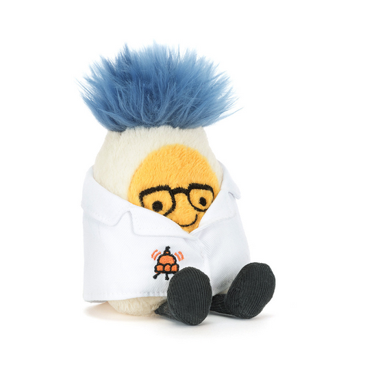 Jellycat Amuseables Boiled Egg ‘Scientist’