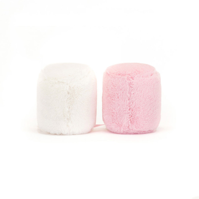 Jellycat Amuseable Pink and White Marshmallows 15cm
