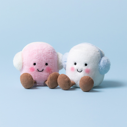 Jellycat Amuseables Toastie Pink And White Marshmallows