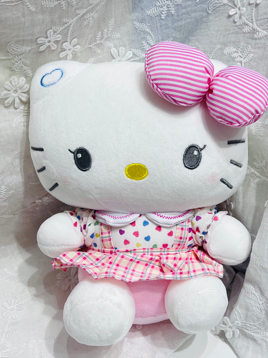 Sanrio Licensed Pink Polka Dot Hello Kitty Plush