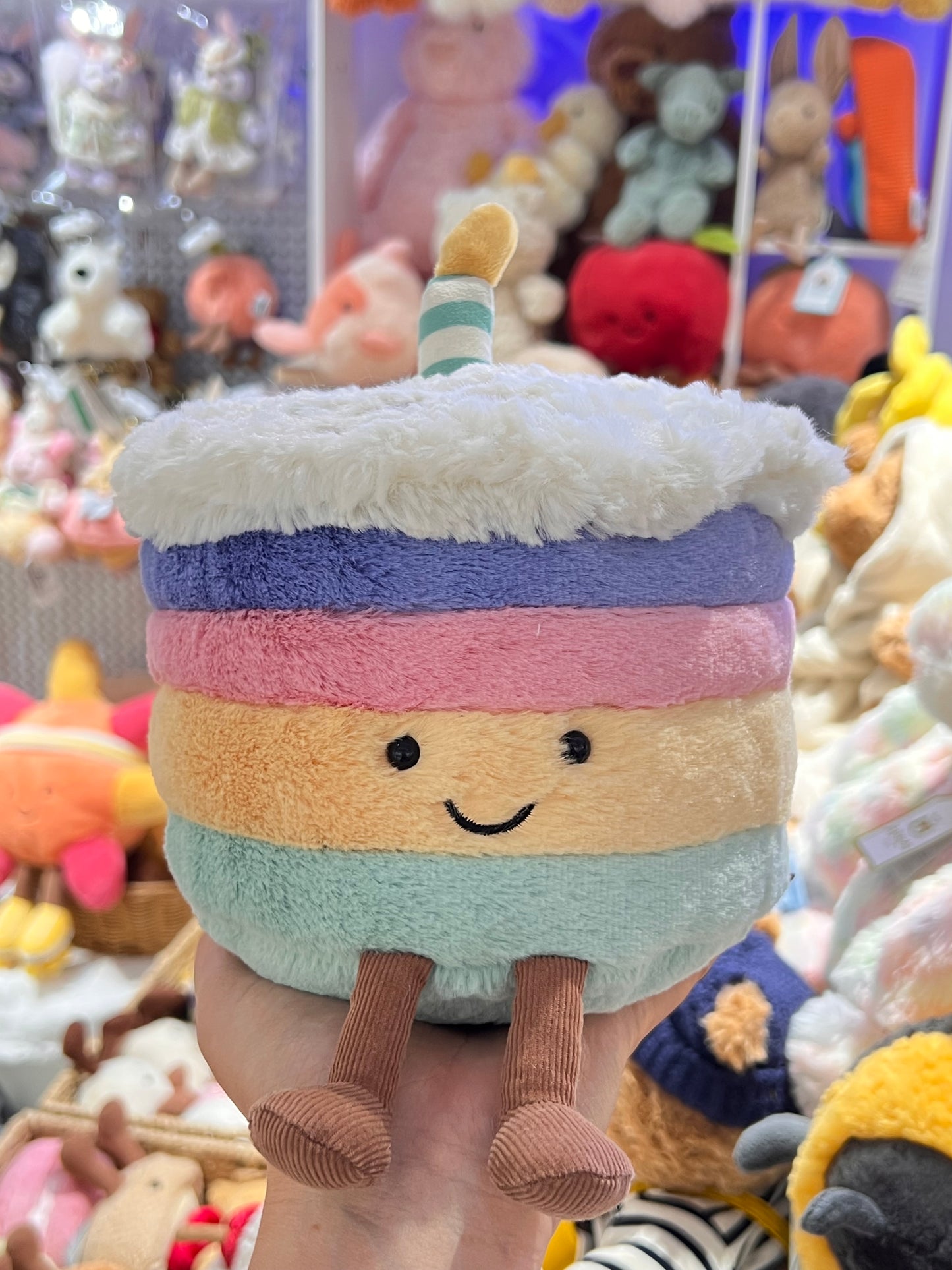 Jellycat Amuseables Rainbow Birthday Cake Medium