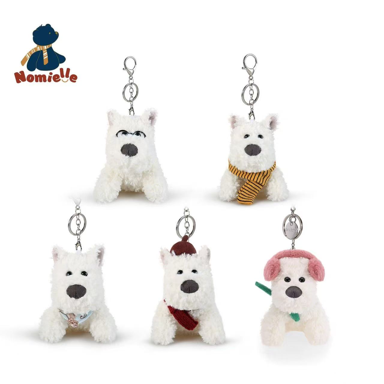 Nomielle Snowy Dog Pendant Bag Charm