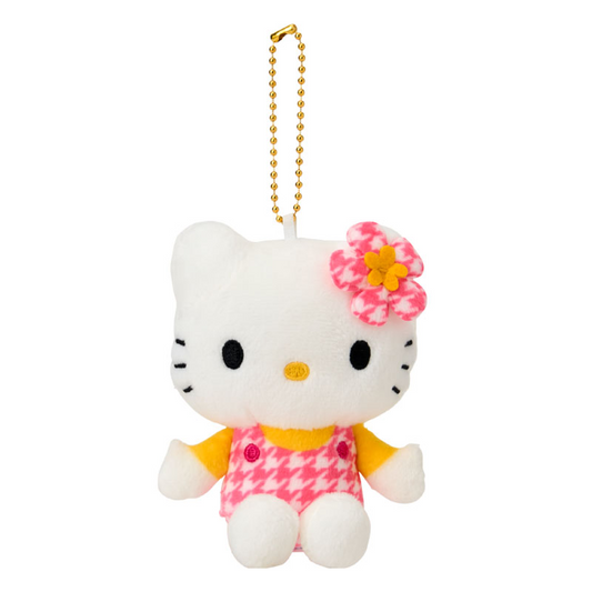 Plush Keychain Hello Kitty Kaohana Pink