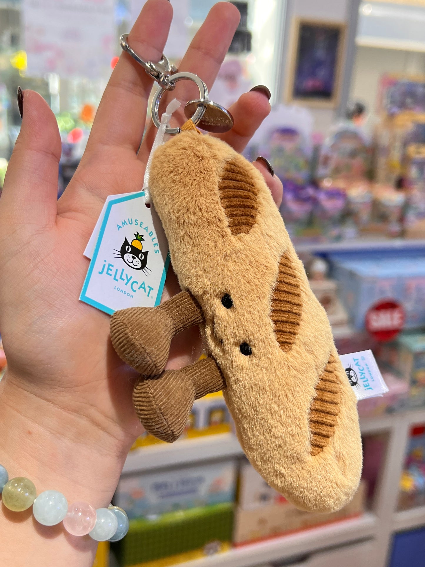 Jellycat Amuseables Baguette Bag Charm 15cm