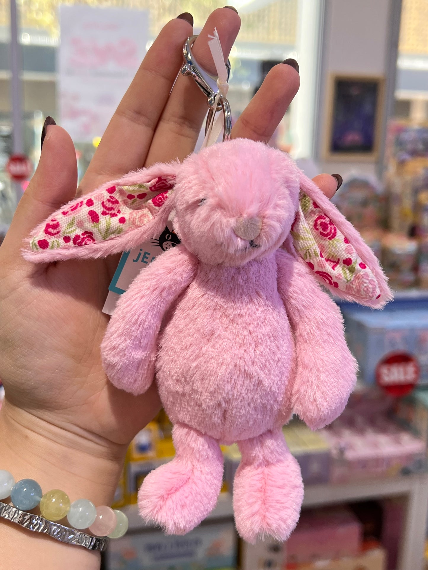 Jellycat Blushkin Blossom Bunny Bag Charm