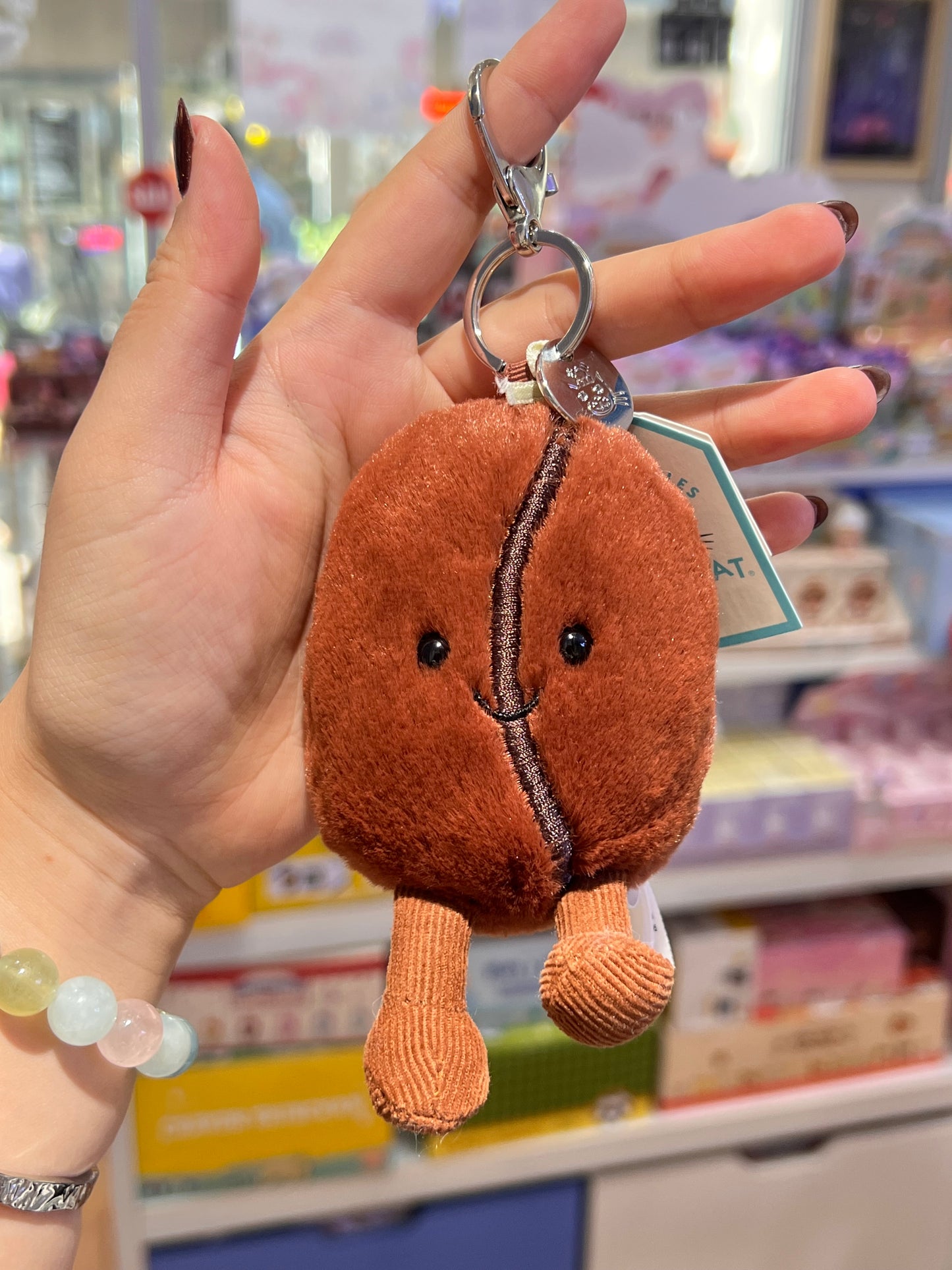 Jellycat Bag Charm Amuseable Coffee Bean 17cm
