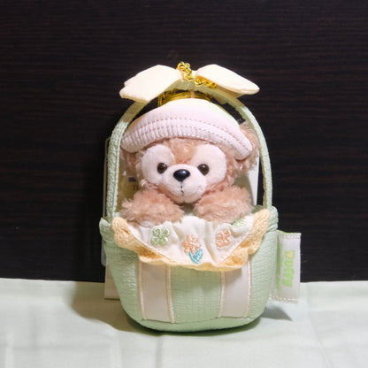 2025 Shanghai Disneyland Duffy and Friends Spring Flower Basket Plush Keychain