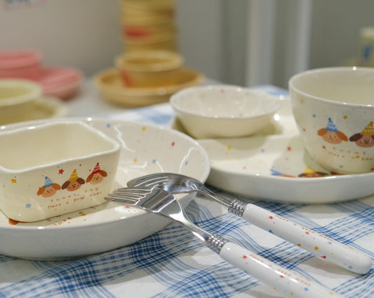 Good Friend Dog Underglaze Ceramic Tableware