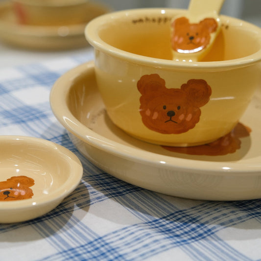 Emo Bear Underglaze Ceramic Tableware