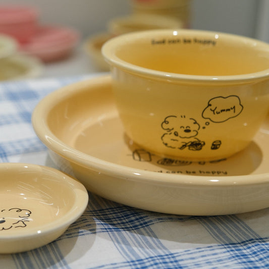 Yummy Dog Underglaze Ceramic Tableware