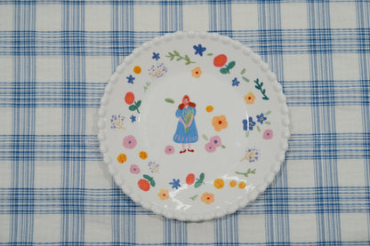 Pearl-Edged Underglaze Ceramic Tableware