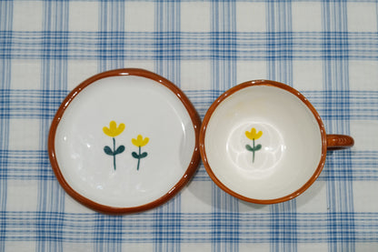 Pastoral Floral Underglaze Ceramic Tableware