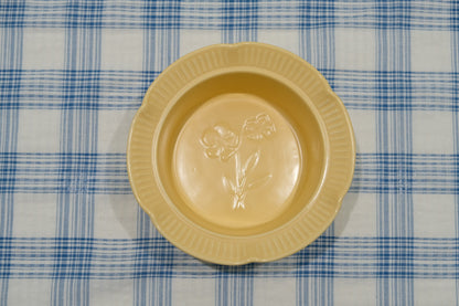Flower-Shaped Embossed Underglaze Ceramic Tableware