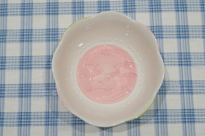 Embossed Tulip Underglaze Ceramic Tableware