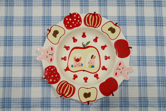 Capybara and Bunny Colorful Ceramic Tableware