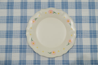 Two-Tone Floral Underglaze Ceramic Tableware