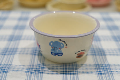 Baby Blue Cartoon Underglaze Ceramic Tableware