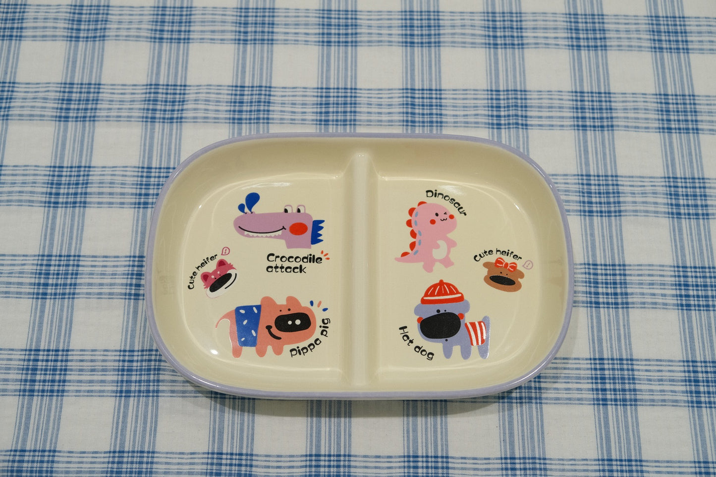 Baby Blue Cartoon Underglaze Ceramic Tableware
