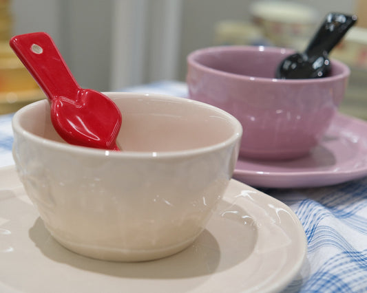 Two-Tone Minimalist Underglaze Ceramic Tableware