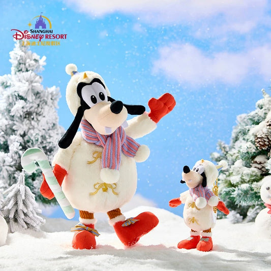Shanghai Disneyland Winter Goofy Plush Keychain