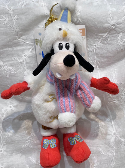 Shanghai Disneyland Winter Goofy Plush Keychain