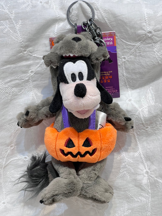 Shanghai Disneyland Halloween Goofy Plush Keychain