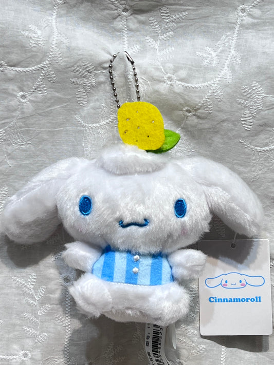 Sanrio Lemon Cinnamoroll Plush Keychain