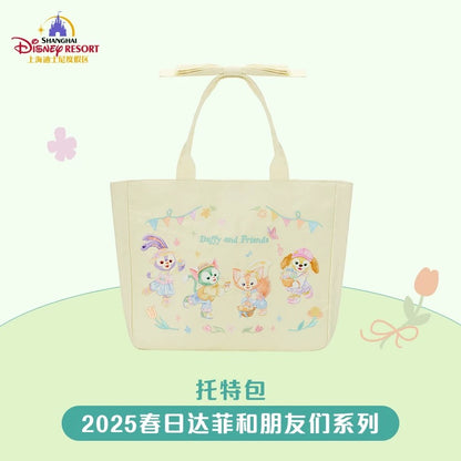 2025 Shanghai Disneyland Duffy and Friends Spring Series Tote Bag