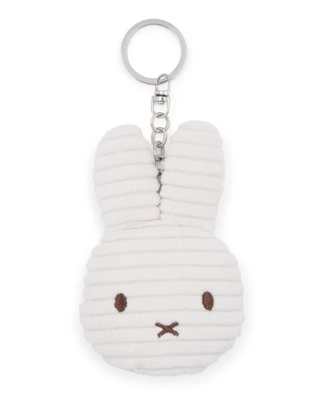Miffy Flat Keychain (ECO) Corduroy Offwhite 10cm