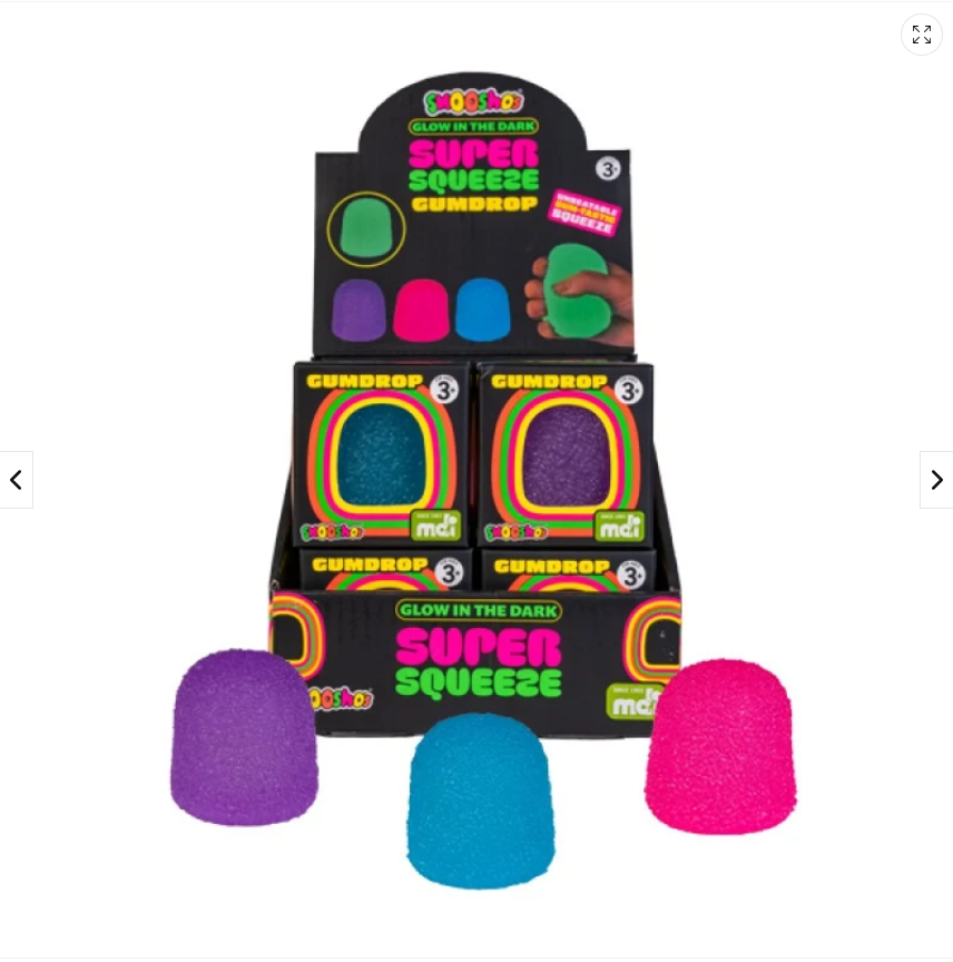 Smoosho's Super Squeeze Glow-in-the-dark Gumdrop