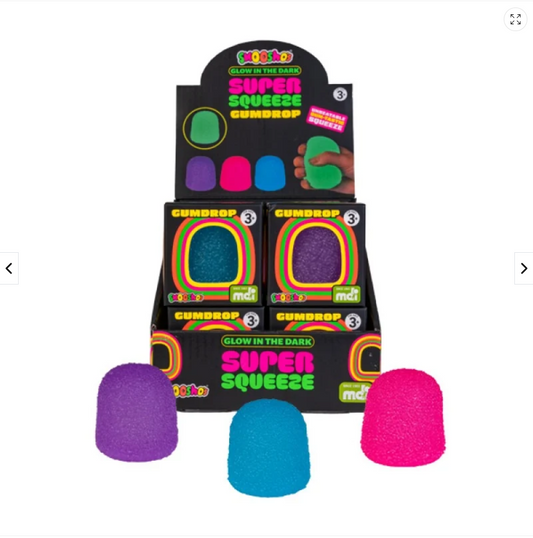 Smoosho's Super Squeeze Glow-in-the-dark Gumdrop