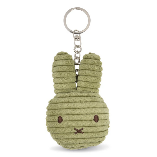 Miffy Flat Keychain (ECO) Corduroy Olive Green 10cm