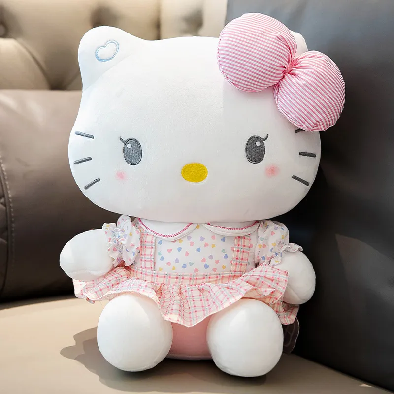 Sanrio Licensed Pink Polka Dot Hello Kitty Plush