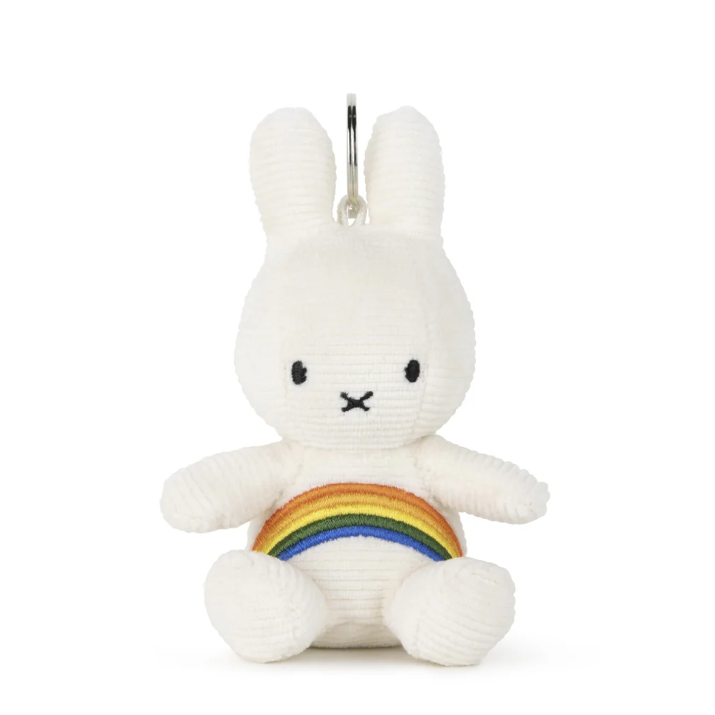Miffy Rainbow Keychain Offwhite 10cm