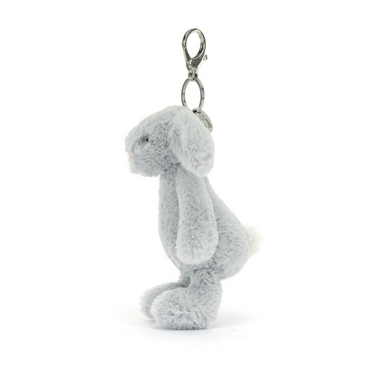Jellycat Bag Charm Bashful Silver Bunny 18cm
