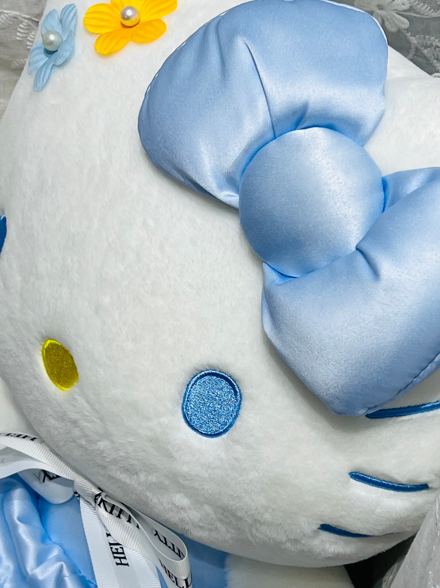 Sanrio Licensed Blue Silk Hello Kitty Plush
