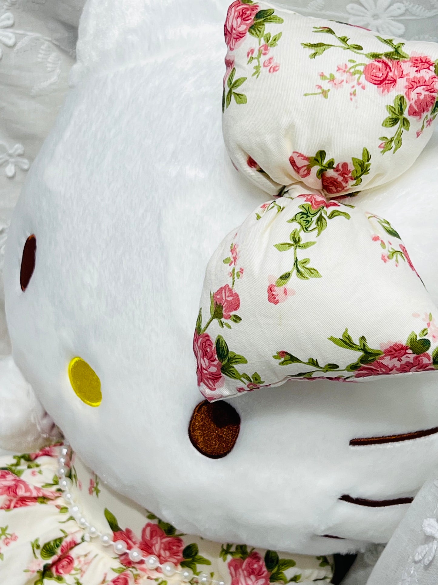 Sanrio Licensed Floral Dress Hello Kitty Plush
