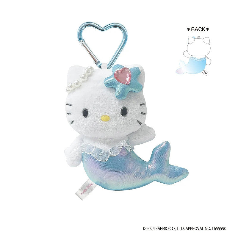 Plush Keychain Hello Kitty Mermaid Blue