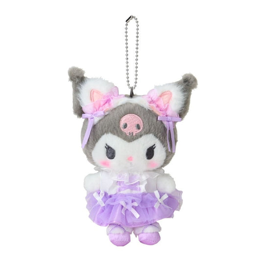 Plush Keychain Kuromi Sanrio White Cat Ballerina