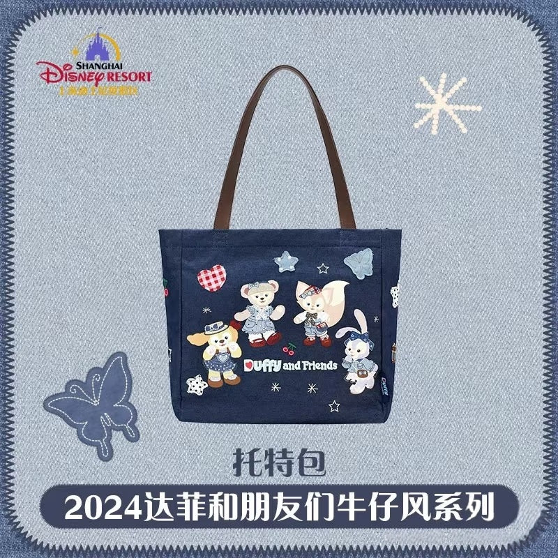 Shanghai Disneyland Denim Tote Bag